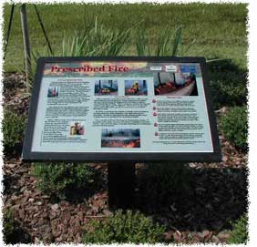 Interpretive Kiosk about prescribed fire